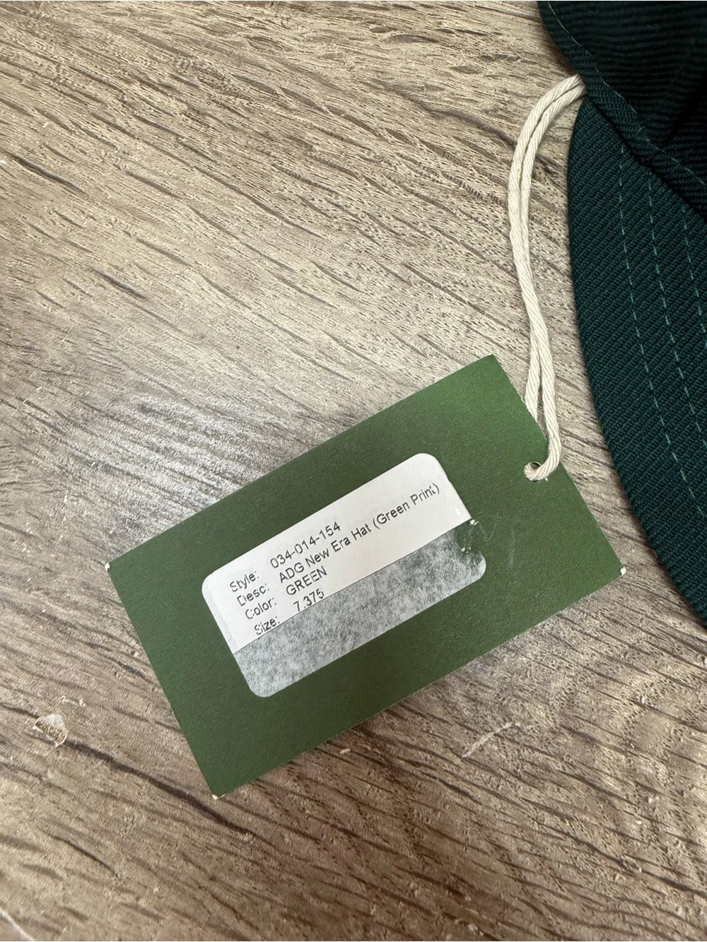 Denim Tears Green Hat New With Tags Size 7 3/8‎ NWT